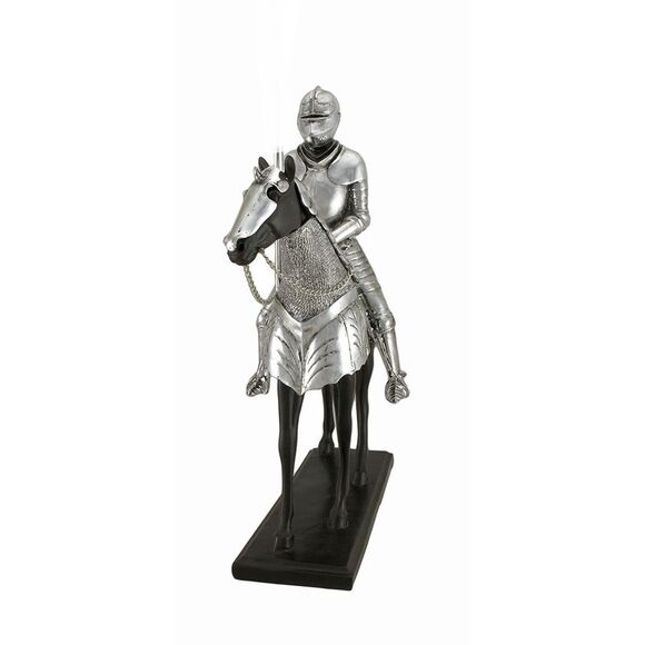 Medieval Knight in Armor Mounted on Horseback w/Jousting Lance - Picture 2 of 5